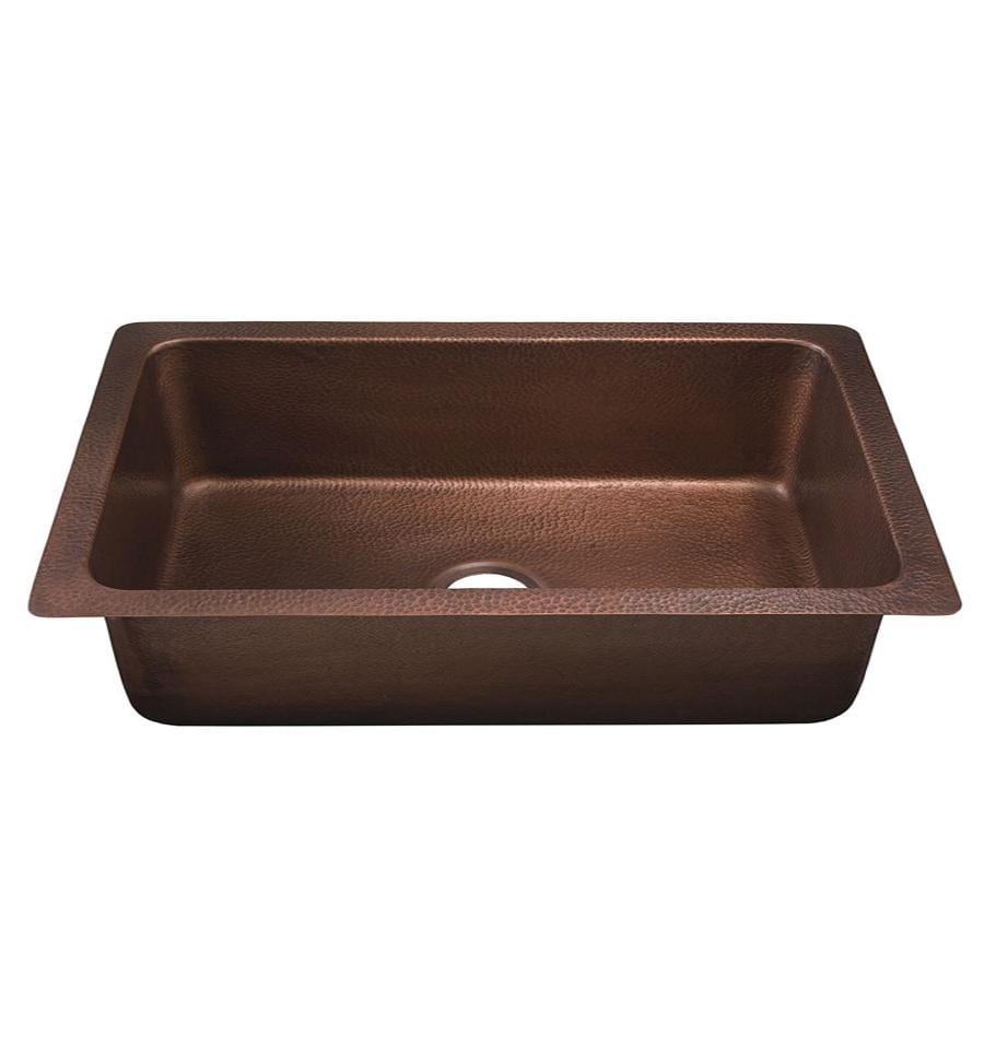 Dakota Signature Handmade Copper 32″ Single Bowl Kitchen Sink DSE-HC3218 - Molaix601946607461Kitchen SinksDSE-HC3218