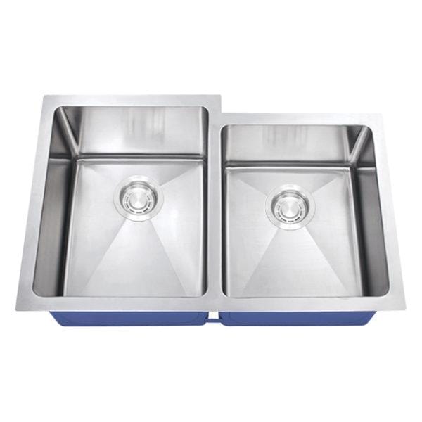 Dakota Signature Micro Radius 30.75″ Offset Double Bowl 60/40 Kitchen Sink w/ grids - DSM-6040-1 - Molaix601946607546Kitchen SinksDSM-6040-1
