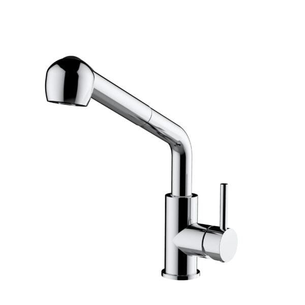 Dakota Signature Series 12″ Tall Dual Function Pullout handle with a Simple Style Faucet - MolaixKitchen FaucetsDSF-12KPO00CR