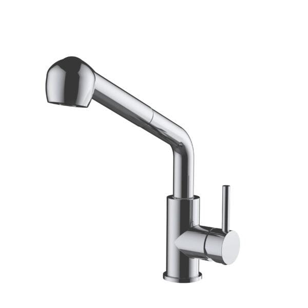 Dakota Signature Series 12″ Tall Dual Function Pullout handle with a Simple Style Faucet - MolaixKitchen FaucetsDSF-12KPO00BN