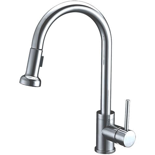 Dakota Signature Series 16″ Tall Dual Function Pullout handle with a Simple Sleek Style Faucet - MolaixKitchen FaucetsDSF-16KPO02CR