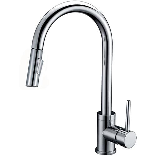 Dakota Signature Series 17″ Tall Dual Function Pull down handle with a Modern Style Faucet - MolaixKitchen FaucetsDSF-17KPO03BN