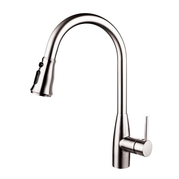 Dakota Signature Series 17″ Tall Dual Function Pull down handle with a Modern/Antique hybrid style Faucet - MolaixKitchen FaucetsDSF-17KPO04BN