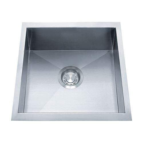 Dakota Signature Zero Radius Kitchen Sink Single Bowl 16″ w/ Grid - DSZ-1616 - Molaix601946608048Bar SinksDSZ-1616