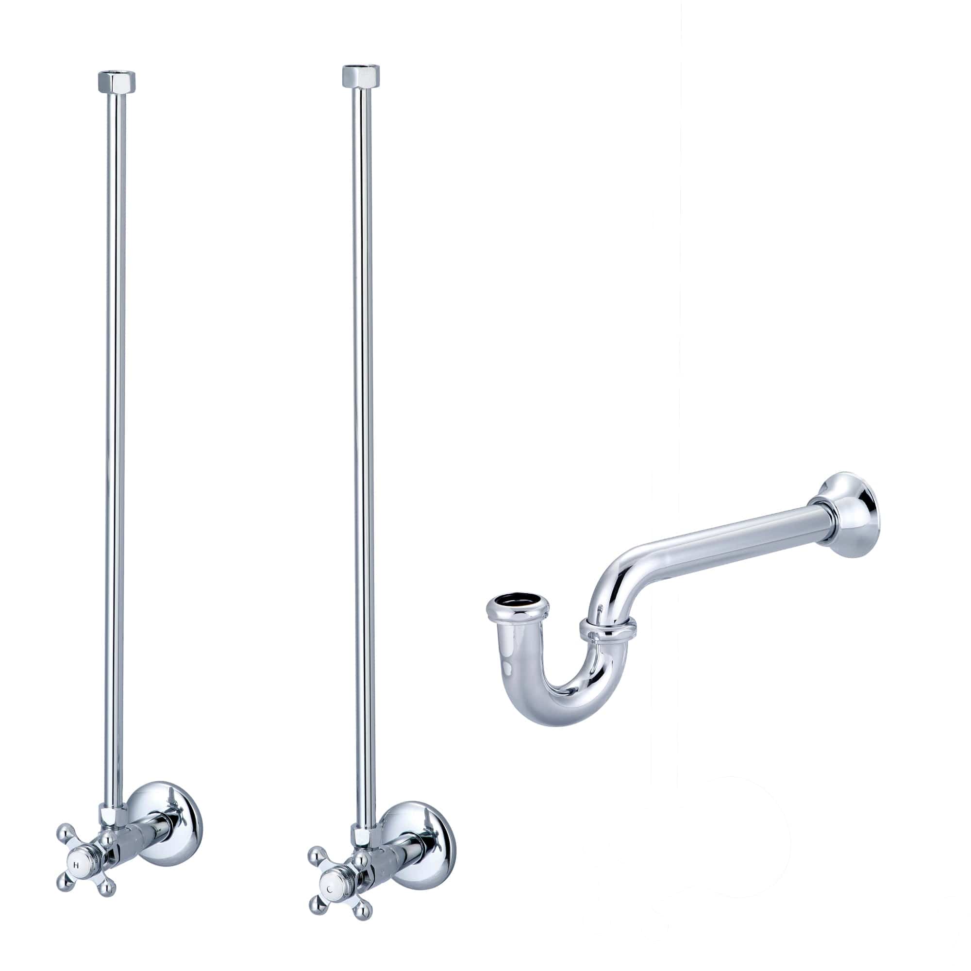 Empire 30 Inch Wide Single Wash Stand and P-Trap included in Chrome Finish - Molaix732030762527EP30B-0100