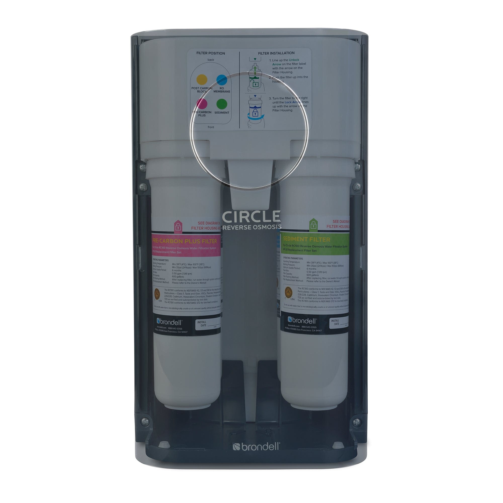 H2O+ Circle Reverse Osmosis System RC100 - Molaix - Molaix819911013593H2O+ UNDERCOUNTERRC100