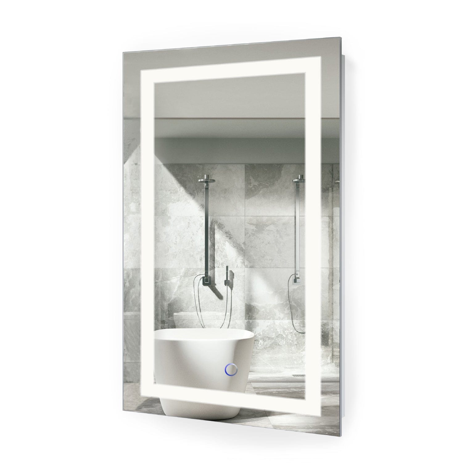 Icon 18" x 30" LED Bathroom Mirror w/ Dimmer & Defogger | Lighted Vanity Mirror - Molaix - Molaix853962007040Lighted Wall Mirror,RectangleICON1830