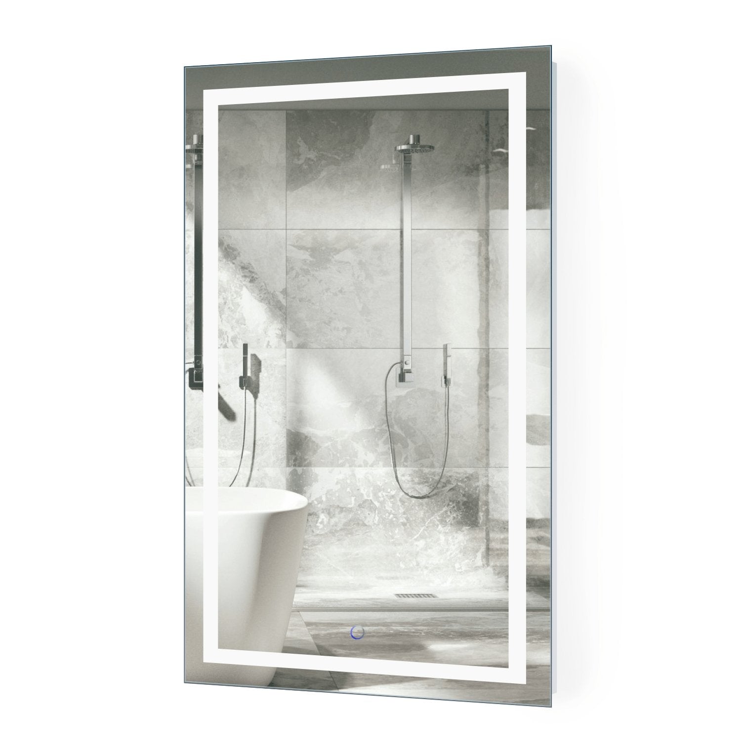 Icon 42" x 24" LED Bathroom Mirror With Dimmer & Defogger | Lighted Vanity Mirror - Molaix - Molaix853962007019Lighted Wall Mirror,RectangleICON4224