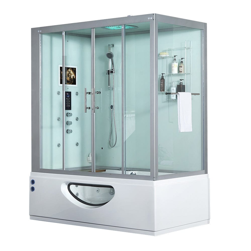 Mayabath Platinum Catania Steam Shower, White - Molaix723552143949Steam shower106