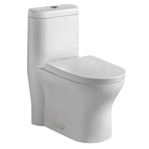 One Piece Elongated Bowl Push Button Flush Toilet - DSW-1EP76W - Molaix601946608116ToiletsDSW-1EP76W
