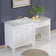 Silkroad Exclusive 67-inch Carrara White Marble Top Single Sink ...