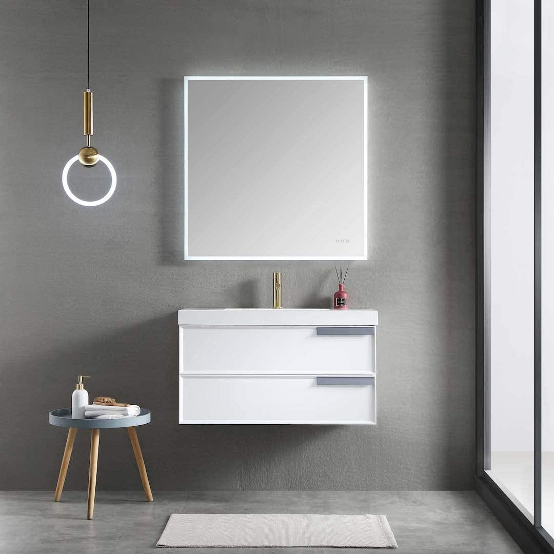 Sofia - 36 Inch Vanity with Acrylic Sink - White - Molaix842708122765Sofia020 36 01 A MT12