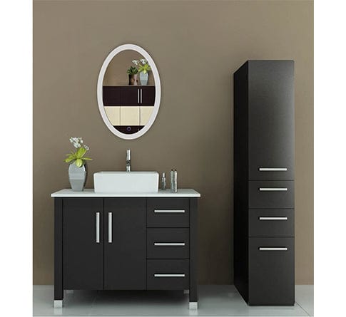 Sol Oval 20" x 30" LED Bathroom Mirror w/ Dimmer & Defogger | Oval Back-lit Vanity Mirror - Molaix - Molaix853962007071Lighted Wall Mirror,OvalSOL2030O