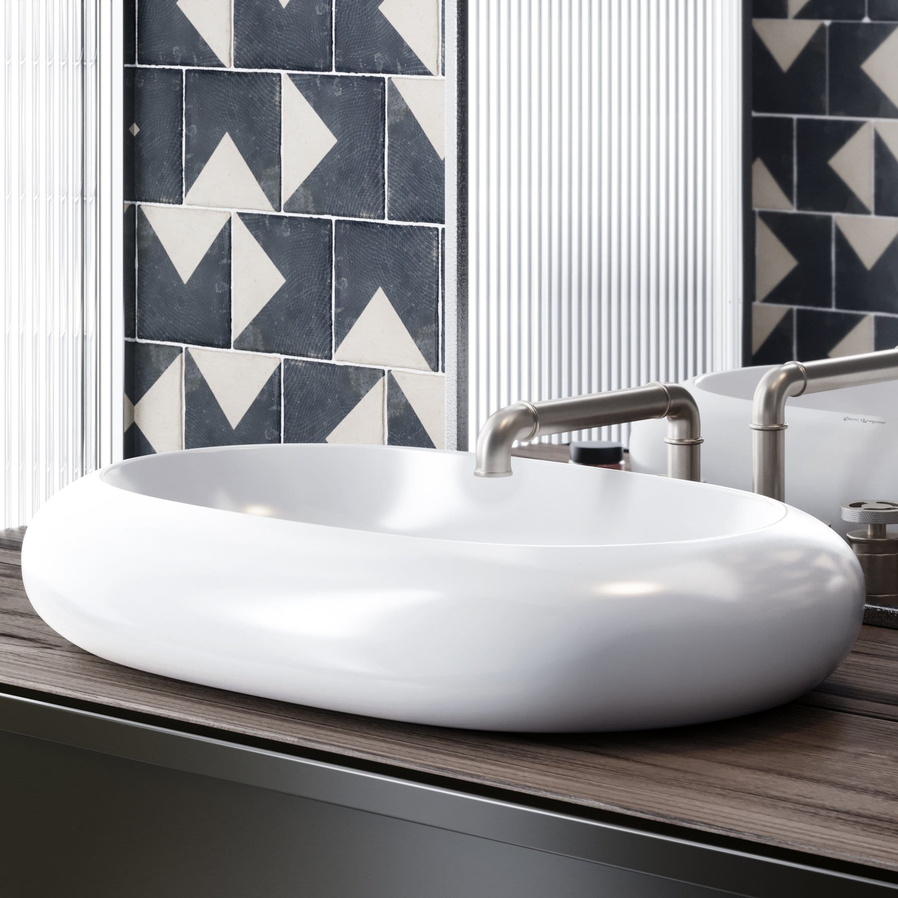 Swiss Madison Plaisir 25" Oval Vessel Bathroom Sink - SM-VS272 - Molaix723552143765AccessoriesSM-VS272