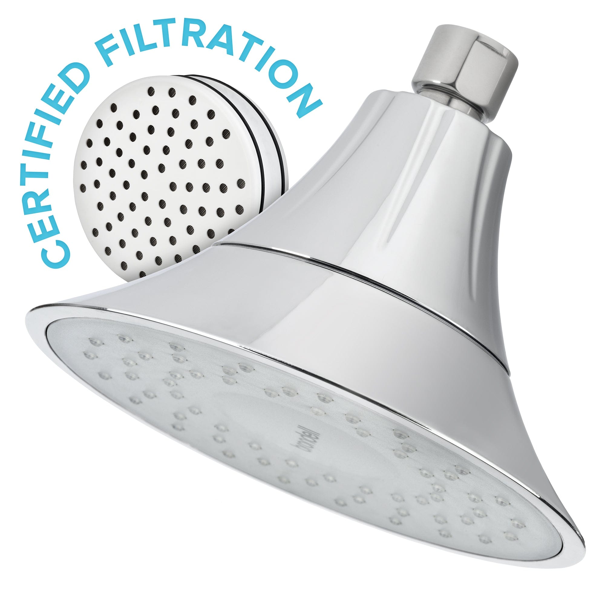 VivaSpring Filtered Showerhead in Chrome with Slate Face - Molaix819911012725VIVASPRING FILTERED SHOWER HEADFSH25-CG