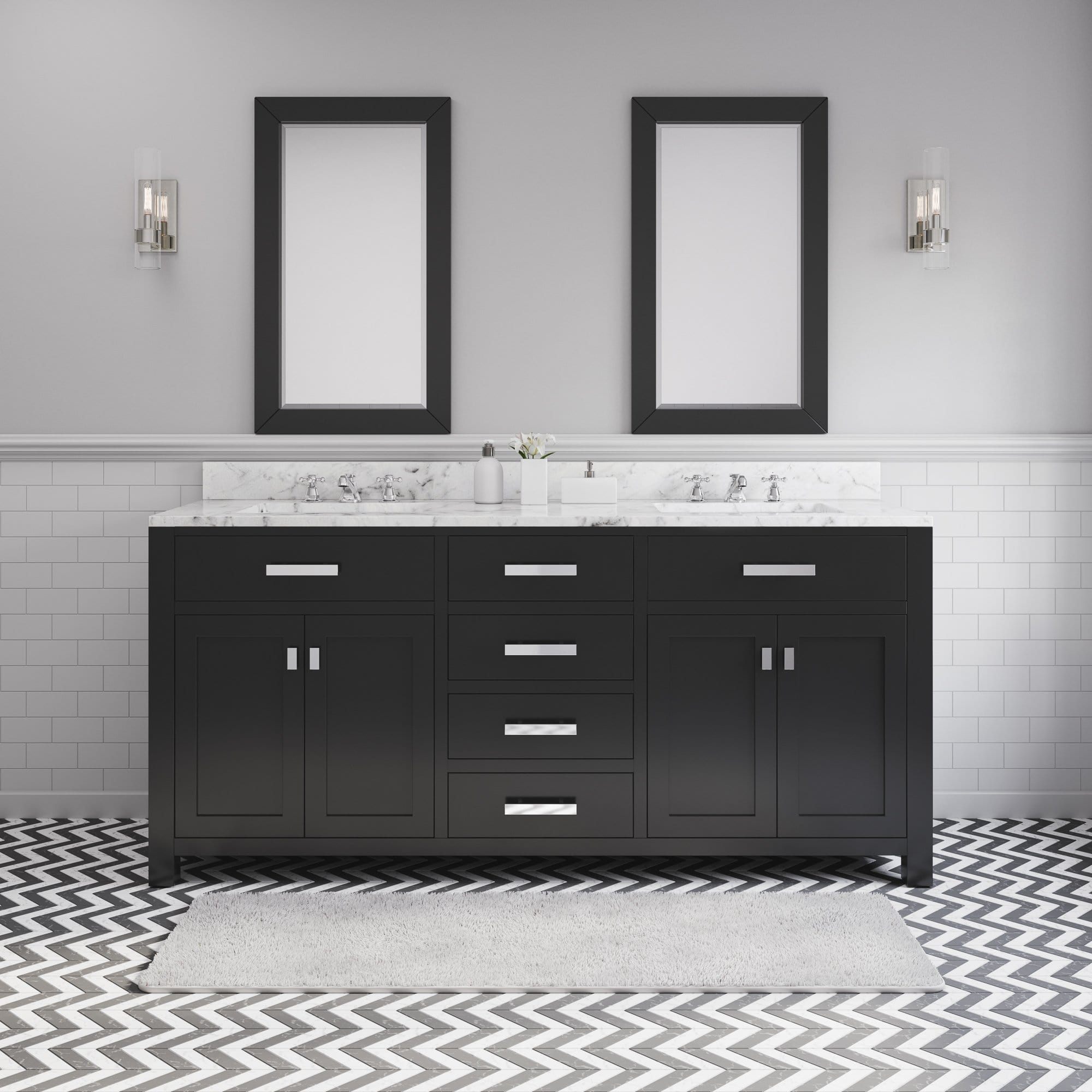 Water Creation 72 Inch Espresso Double Sink Bathroom Vanity From The Madison Collection - Molaix700621682721Bathroom vanityMS72CW01ES-000000000