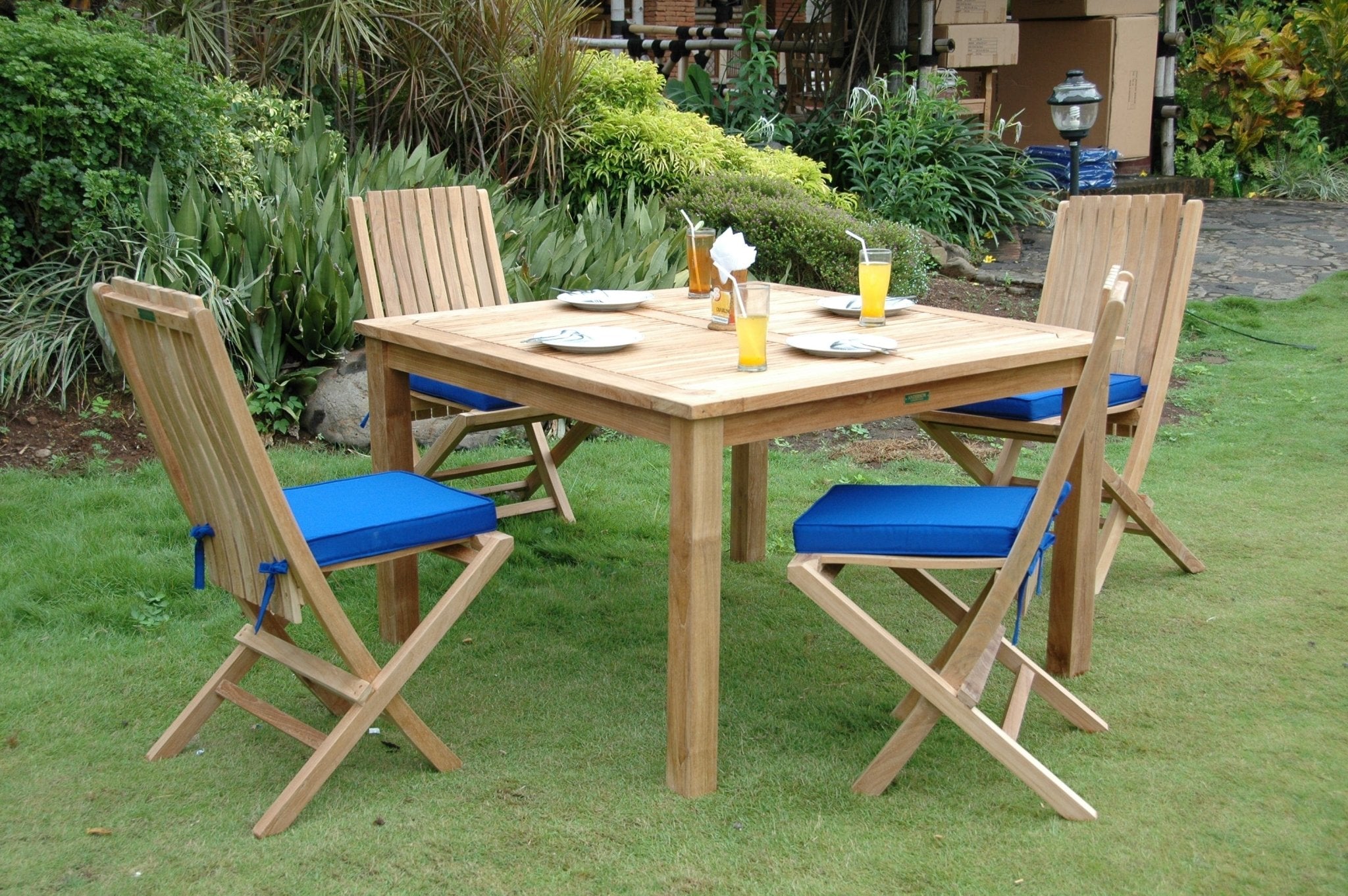Windsor Comfort Chair 7-Pieces Folding Dining Set - Molaix82045294620ComfortSet-105A
